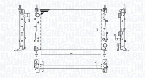 Radiatore acqua motore - , magneti