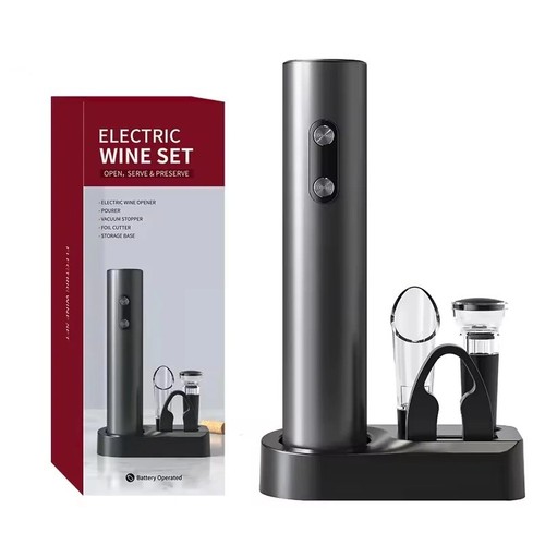 Set apribottiglie elettrico