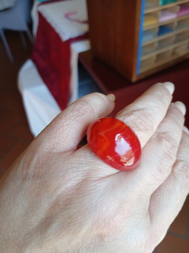 Anello vetro murano vintage - murano,