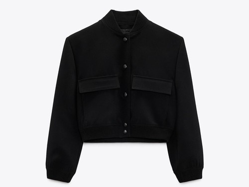 Zara giacca bomber maxi - , nera