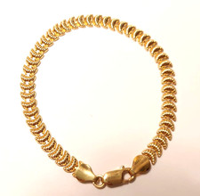 Bracciale vintage anni '90 in oro massiccio 18k Made in Italy da donna