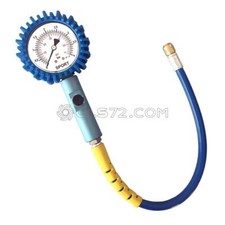 MANOMETRO PRESSIONE GOMME PNEUMATICI MOTO AUTO 0 - 4 BAR  63 MM