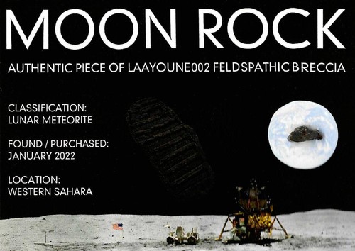 Meteorite lunare pezzo vero - lunare,