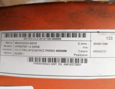 Parafango ant. SX MERCEDES-BENZ TRUCKS SPRINTER 1a Serie 312 D FRG 4p/d/2874cc