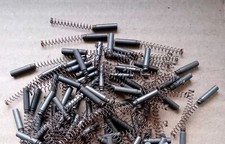 N° 50 MINI SPAZZOLE MOTORE ELETTRICO CARBONCINI TONDI Ø 2.75 MM. H 10 MM. (NUOVE