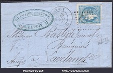 FRANCE N° 45C SUR LETTRE GC