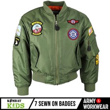 Bambini MA1 Volo Giacca Verde