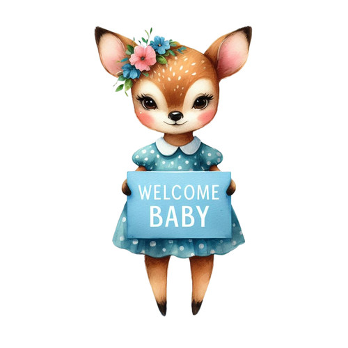 Adesivi auto welcome baby - 8,