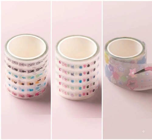 Set nastro pet alfabeto - set,