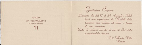 Invito alla esposizione - invito, di