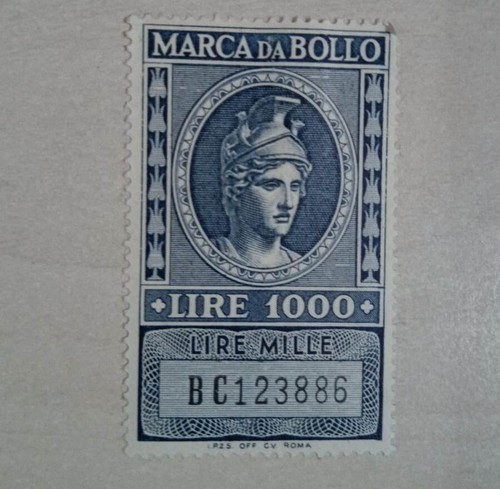 Marca bollo lire 1000 - da,