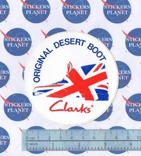 ADESIVO STICKER VINTAGE AUTOCOLLANT AUFKLEBER CLARKS ORIGINAL DESERT BOOT