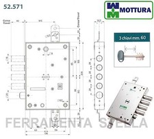 SERRATURA A INFILARE MOTTURA