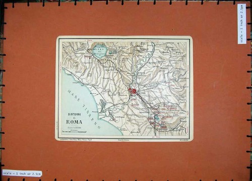 Vecchia stampa antica 1912 - stampa,