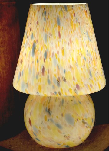 Murano large glass lamp - murano,