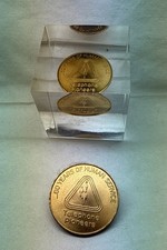 2 Gettone fermacarte vintage