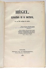 PREVOST HEGEL EXPOSITION DE SA
