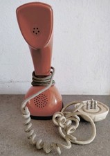Telefono Ericsson L.M. Cobra ERICOFON 1959 Svedese Cavo In Cotone MoMa Rosso