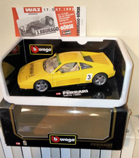 Ferrari 348 tb #3 Sammler Borse Burago 1993  1/18 + biglietto ingresso