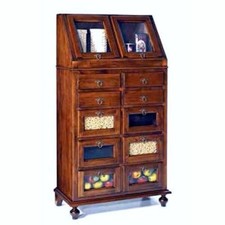 DISPENSA MADIA CREDENZA PER CUCINA TINELLO IN LEGNO DI PIOPPO COLORE NOCE FE243