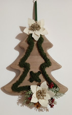 Abete Natale in legno de I nastri di Mirta dietroporta fuoriporta idea regalo