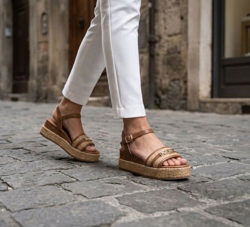 Sandali donna brown - da, con