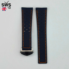 22 mm - Cinturino in pelle blu
