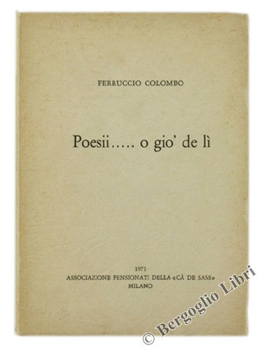 Poesii gio de li - poesii..., o