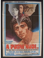 manifesto A PUGNI NUDI carcere boxe pugilato pulcrano femi benussi A484