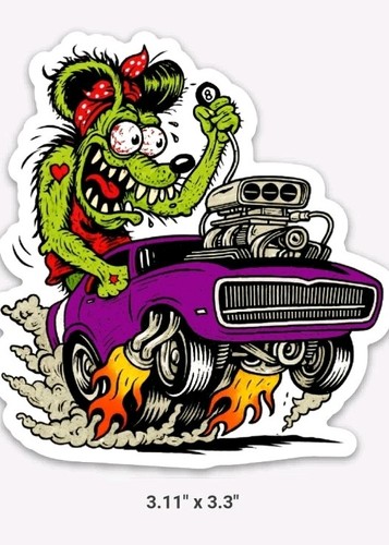 Adesivo muscle car ratfink - adesivo,