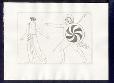 SCENA SU VASO ANTICO ,  di