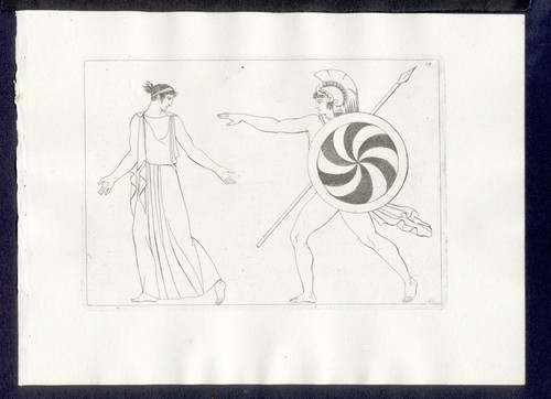 Scena vaso antico di - su, ,
