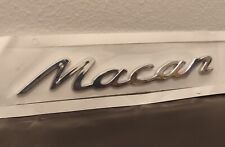 Scritta MACAN grigio argento