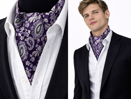 Twill argento uomo - argento, foulard