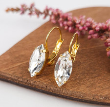 Orecchini in oro con cristalli