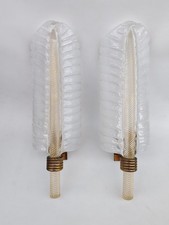 Paire D'appliques En Verre De