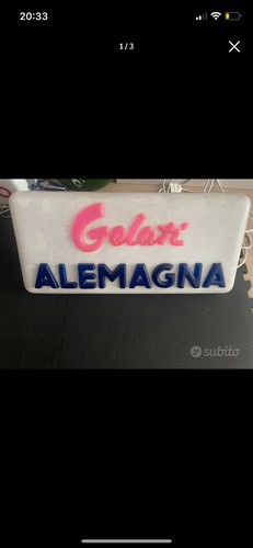 Insegna luminosa alemagna - insegna,