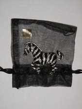 spilla art deco Zebra