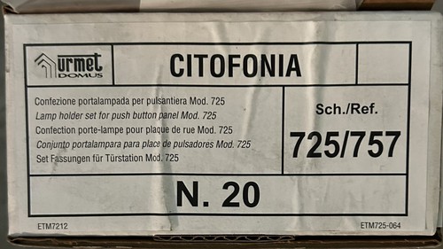 Urmet 725 757 - 725/757, per