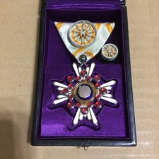 WW2 Imperiale Giapponese 5° Classe Ordine del Sacro Tesoro Medaglia Oggetti A...