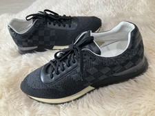 Sneakers basse da ginnastica Louis Vuitton Damier in tessuto e pelle taglia 11 US 12