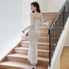 Vestito Abito Lungo Elegante