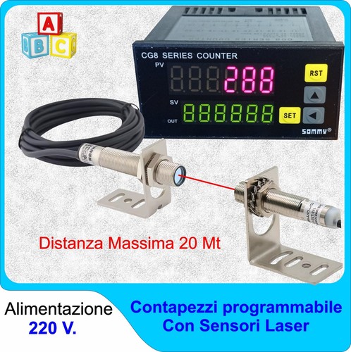Contapezzi con sensori laser - sensori,