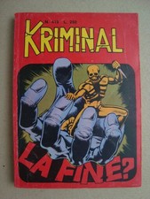 kriminal n° 419 ultimo ed.corno 1974