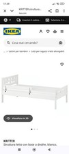 struttura letto ikea bianca