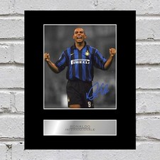 Ronaldo Signed Mounted Photo