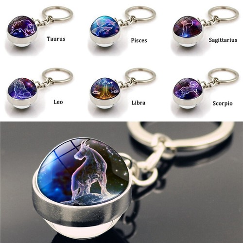 Key rings glass ball pendant - rings,