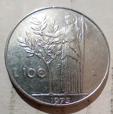 Moneta 100 Lire 1975 Italia