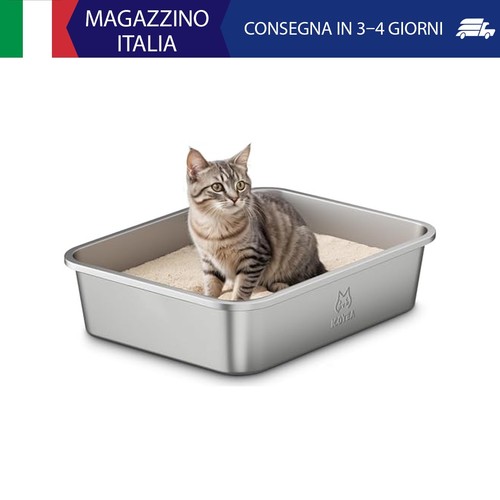 Lettiera acciaio inox - acciaio, per