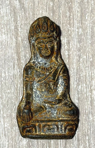 Antico amuleto thai bronzo - amuleto, in